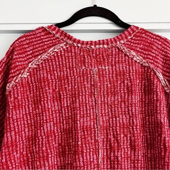 NWT Free People Bali Backpacker Tee - Berry Combo - Picture 4 of 6